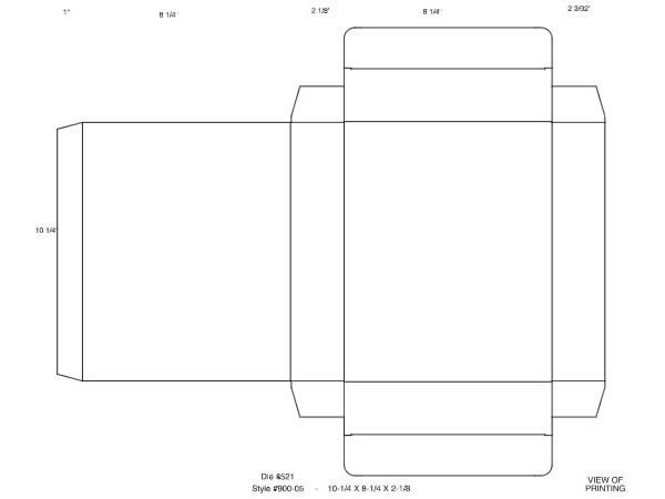 Software Box Template Volpe Packaging